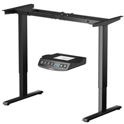 HW67380US-BK Electric Adjustable Standing Up Desk Frame Dual Motor with Controller, Black -  Total Tactic