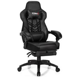 Picture of Total Tactic HW67570DK Adjustable Gaming Chair with Footrest for Home Office, Black