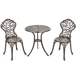 OP70770 Cast Aluminum Bistro Set - 3 Piece