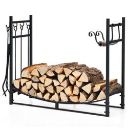 OP70814 36 in. Fireplace Log Holder with Kindling Holders & Shovel