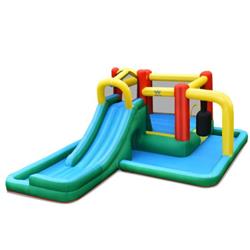 OP70982 Inflatable Water Slide Climbing Bounce House with Tunnel & Blower