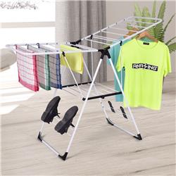 Picture of Total Tactic HW53986 Portable Laundry Clothes Storage Drying Rack&#44; White