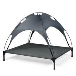 Picture of Total Tactic PS7353-XL 42 in. Portable Elevated Outdoor Pet Bed with Removable Canopy Shade - Extra Large