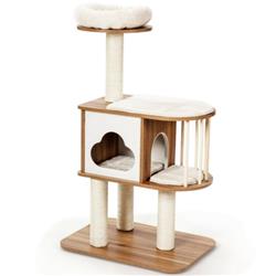 Picture of Total Tactic PS7376BN 46 in. Wooden Cat Activity Tree with Platform & Cushions&#44; Brown