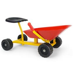 TY571754RE 8 in. Heavy Duty Kids Ride-On Sand Dumper with 4 Wheel, Red