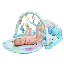 Picture of Total Tactic TY578660BL 3-in-1 Fitness Music & Lights Baby Gym Play Mat&#44; Blue