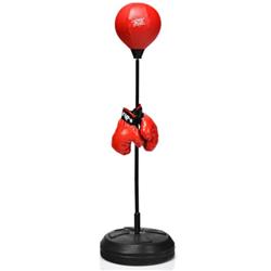 TY579435 Adjustable Height Punching Bag with Stand Plus Boxing Gloves for Both Adults & Kids