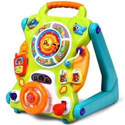 Picture of Total Tactic TY579436 3 in1 Kids Activity Sit to Stand Musical Learning Walker
