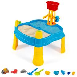 Picture of Total Tactic TY590331 Kids Sand & Water Activity Table Sandbox with Accessories - 18 Piece