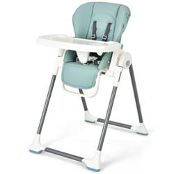Picture of Total Tactic AD10005GN Foldable Baby High Chair with Double Removable Trays & Book Holder&#44; Green