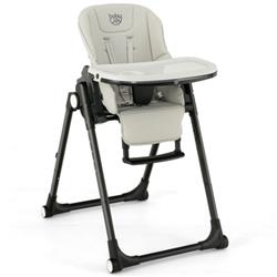 AD10013GR 4-in-1 Baby High Chair with 6 Adjustable Heights, Gray -  Total Tactic