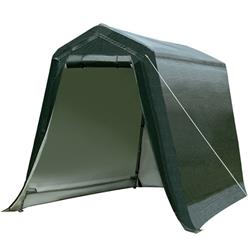 AW10001 6 x 8 ft. Outdoor Carport Patio Storage Shelter Shed Car Canopy, Green -  Total Tactic