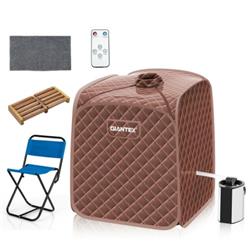 Picture of Total Tactic BA7635US-CF Portable Personal Steam Sauna Spa with Steamer Chair&#44; Coffee
