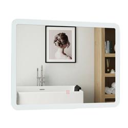 Picture of Total Tactic BA7636US LED Wall-Mounted Bathroom Rounded Arc Corner Mirror with Touch