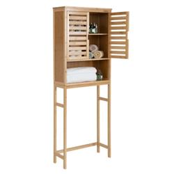BA7814NA Bamboo Over The Toilet Storage Cabinet Bathroom with Adjustable Shelf, Natural