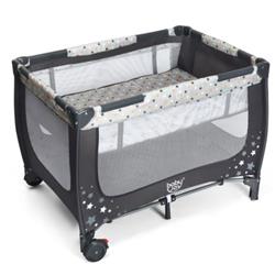 Picture of Total Tactic BB0483GR Portable Baby Playpen with Mattress Foldable Design&#44; Gray