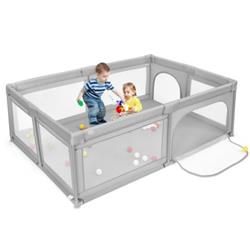 Picture of Total Tactic BB0506GR Extra Large Safety Baby Fence with 50 Ocean Balls&#44; Gray