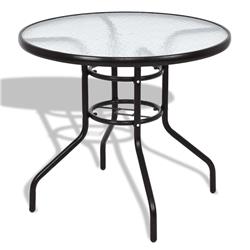 OP3210 Patio Round Table Steel Frame Dining Table