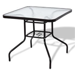 OP3211 Patio Square Table Steel Frame Dining Table
