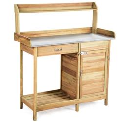 Picture of Total Tactic GT3555 Outdoor Garden Wooden Work Station Potting Bench