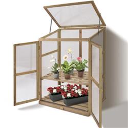 Picture of Total Tactic GT3569 Garden Portable Wooden Raised Plants Greenhouse