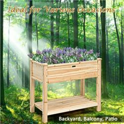 GT3583 Raised Garden Elevated Wood Planter Box Stand