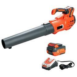 Picture of Total Tactic GT3685US-OG Electrical Cordless Leaf Blower with Battery & Charger&#44; Orange