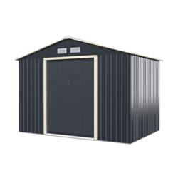 Picture of Total Tactic GT3732GRPlus 9 x 6 ft. Metal Storage Shed for Garden & Tools&#44; Gray