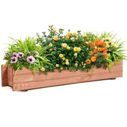 GT3747 Wooden Decorative Planter Box for Garden Yard & Window