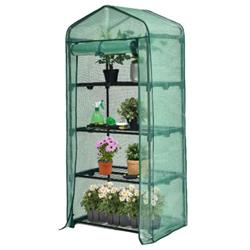Picture of Total Tactic GT3773 Mini Greenhouse with PE Cover 4-Tier Portable Warm House