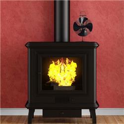 HW58702 4 Blades Fireplace Stove for Fan Fuel Saving Eco USB