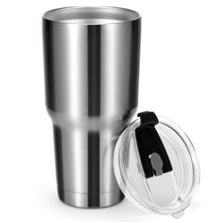 Picture of Total Tactic HW68266 30 oz Stainless Steel Tumbler Cup Double Wall Vacuum Insulated Mug with Lid