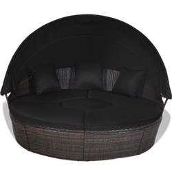 HW68675BDKPlus Outdoor Daybed with Retractable Canopy