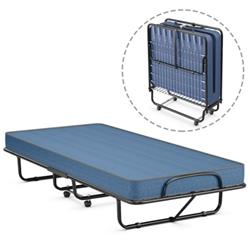 Picture of Total Tactic HW69534NY Rollaway Guest Bed with Sturdy Steel Frame & Wheels&#44; Navy