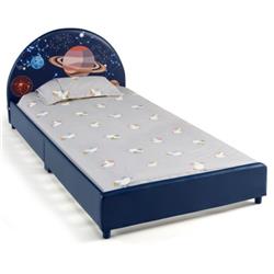 Picture of Total Tactic HY10023 Children Twin Size Upholstered Platform Single Bed
