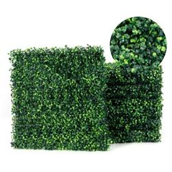 HZ10013 Artificial Boxwood Panels for Wedding Decor Fence Backdrop - 12 Piece
