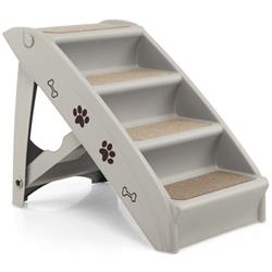 Picture of Total Tactic PW10029GR 4-Steps Folding Pet Stairs with Safe Side Rail&#44; Gray