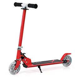 SP0547RE Folding Aluminum Kids Kick Scooter with LED Lights, Red