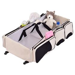Picture of Total Tactic BB4673 15 x 15.5 x 9.5 in. 3 in 1 Portable Infant Bassinet Diaper Bag, Beige