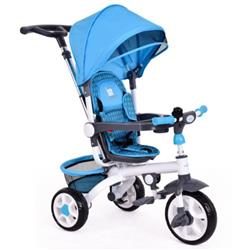 Picture of Total Tactic BB4691BL 4-in-1 Detachable Baby Stroller Tricycle with Round Canopy&#44; Blue