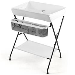 Picture of Total Tactic BB5402WH Portable Infant Changing Station Baby Diaper Table with Safety Belt&#44; White