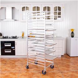 Picture of Total Tactic TL33856 26 x 20 x 70 in. 20 Sheet Aluminum Pan Rolling Bakery Rack