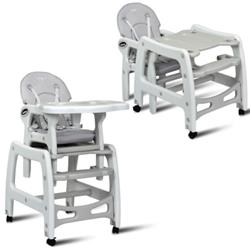 Picture of Total Tactic BB5604GR 3-in-1 Baby High Chair with Lockable Universal Wheels&#44; Gray