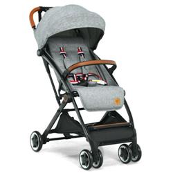 Picture of Total Tactic BB5624GR Lightweight Aluminium Frame Baby Stroller with Net&#44; Gray