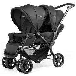Picture of Total Tactic BB5638BK Foldable Lightweight Front Back Seats Double Baby Stroller&#44; Black