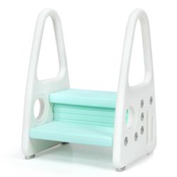 Picture of Total Tactic BB5640BL Kids Step Stool Learning Helper with Armrest for Kitchen Toilet Potty Training, Blue