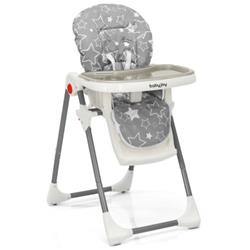 BB5656GR Folding Baby High Dining Chair with 6-Level Height Adjustment, Gray -  Total Tactic