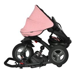 Picture of Total Tactic BB5660PI 7-in-1 Baby Folding Tricycle Stroller with Rotatable Seat&#44; Pink