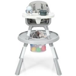 Picture of Total Tactic BB5693GR 6-in-1 Baby High Chair Infant Activity Center with Height Adjustment&#44; Gray