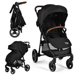 BC10019BK 5-Point Harness Lightweight Infant Stroller with Foot Cover & Adjustable Backrest, Black -  Total Tactic